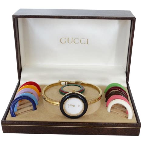 gucci bezel watch set|gucci bezel watch vintage.